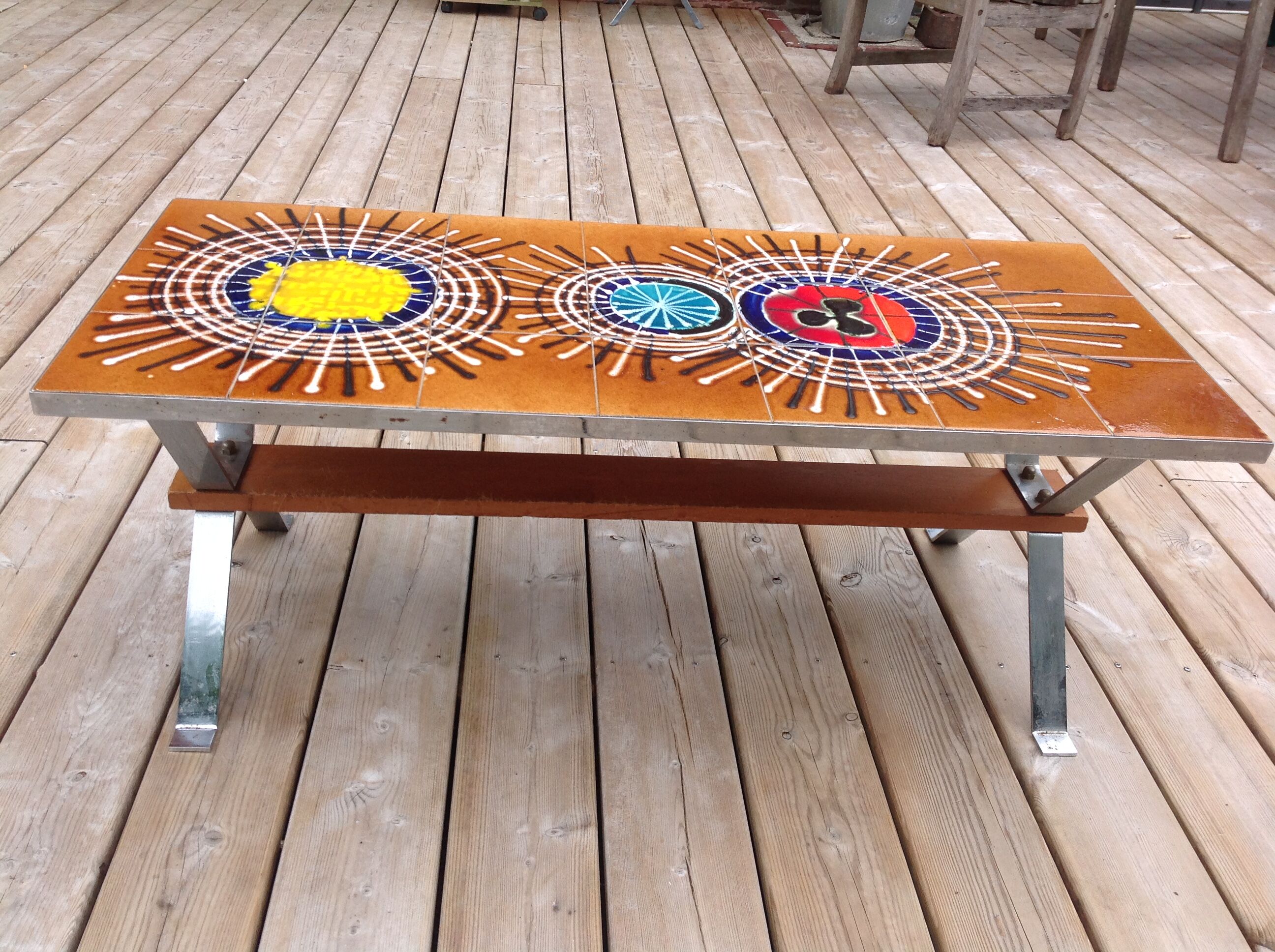 Vintage ceramic coffee table