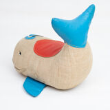 Jouet thérapeutique vintage baleine par Renate Müller pour H. Josef Leven, Sonneberg, années 1960