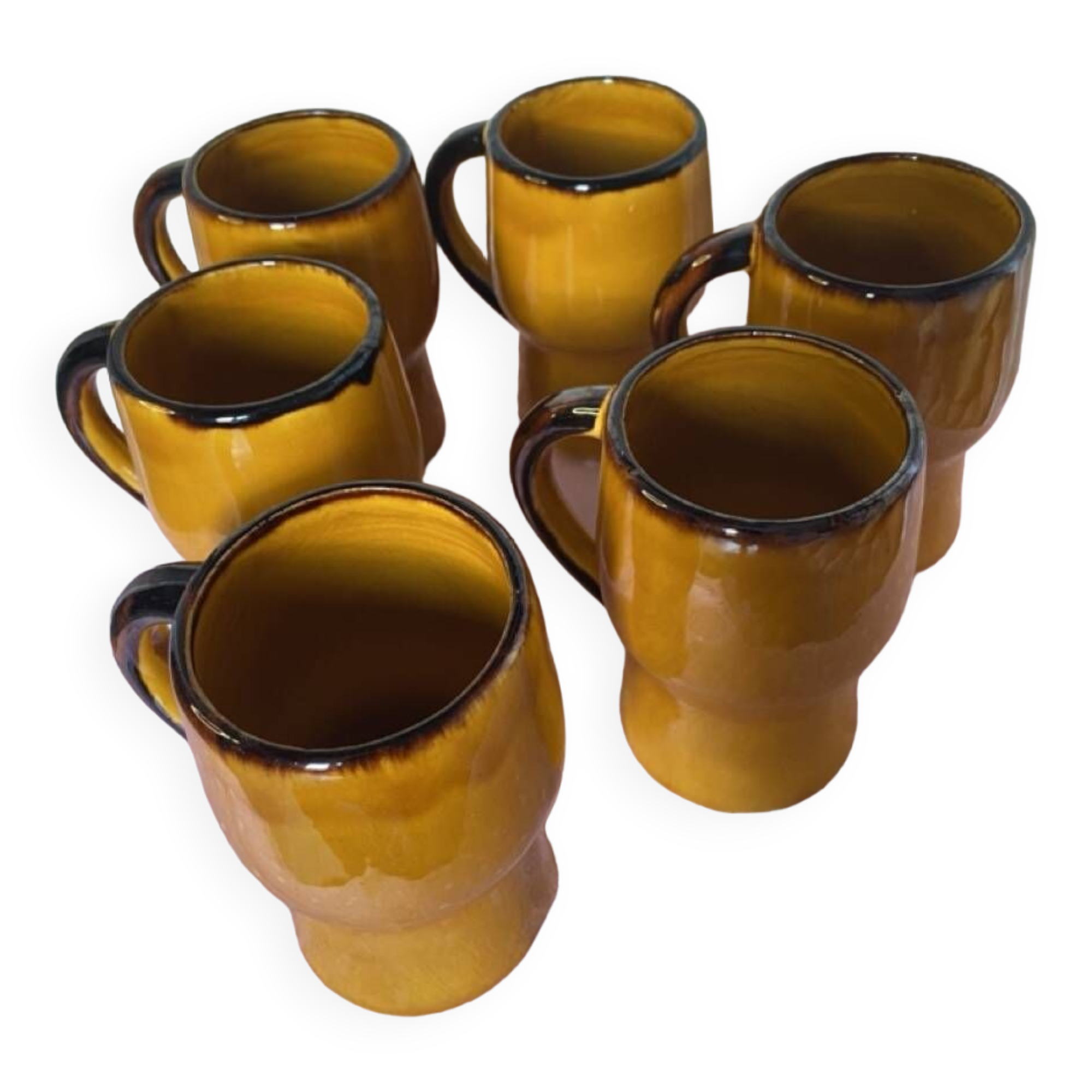 Vintage orange mugs 70s