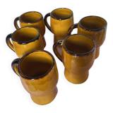 Vintage orange mugs 70s