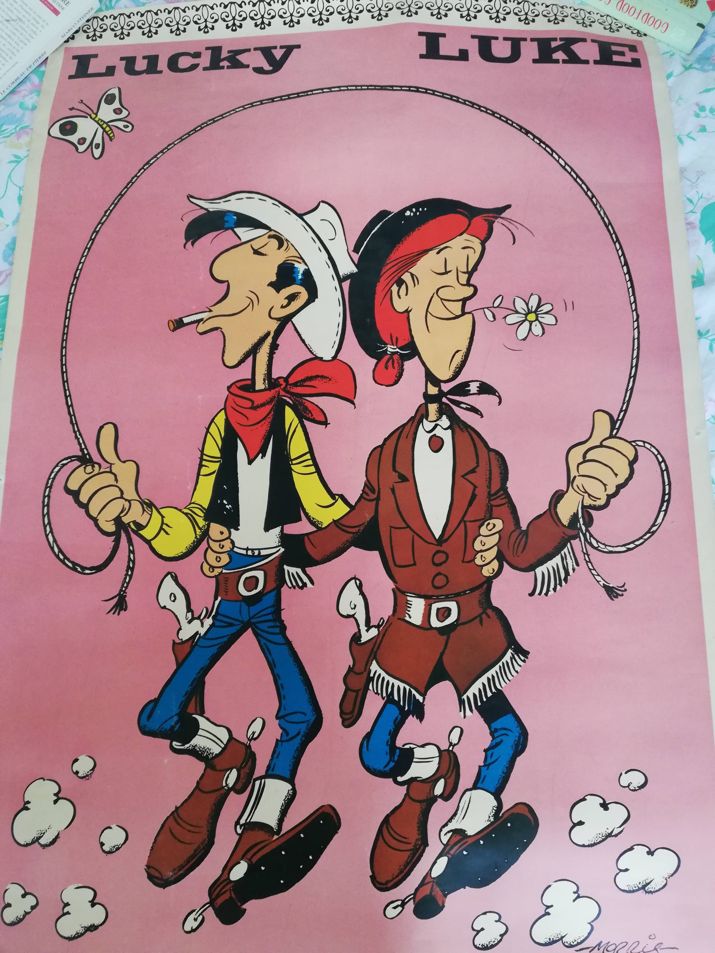Original poster. Lucky Luke and calamity Jane. 1970