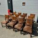 Set of 12 Henri II neo-Renaissance style walnut chairs