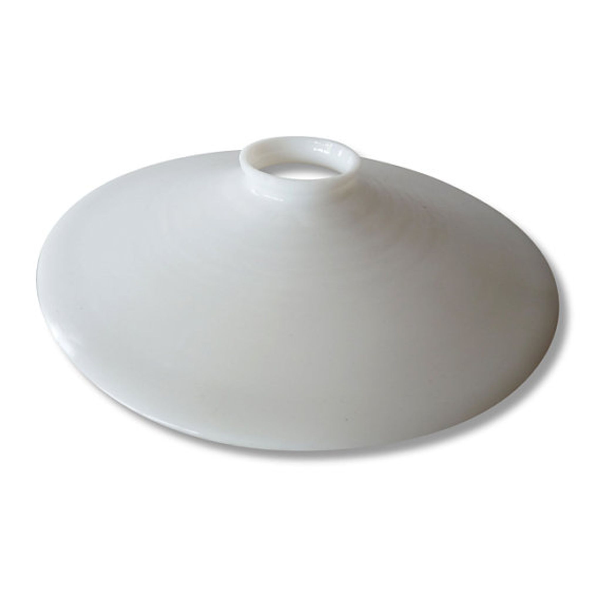 White opaline lampshade from the 1940s