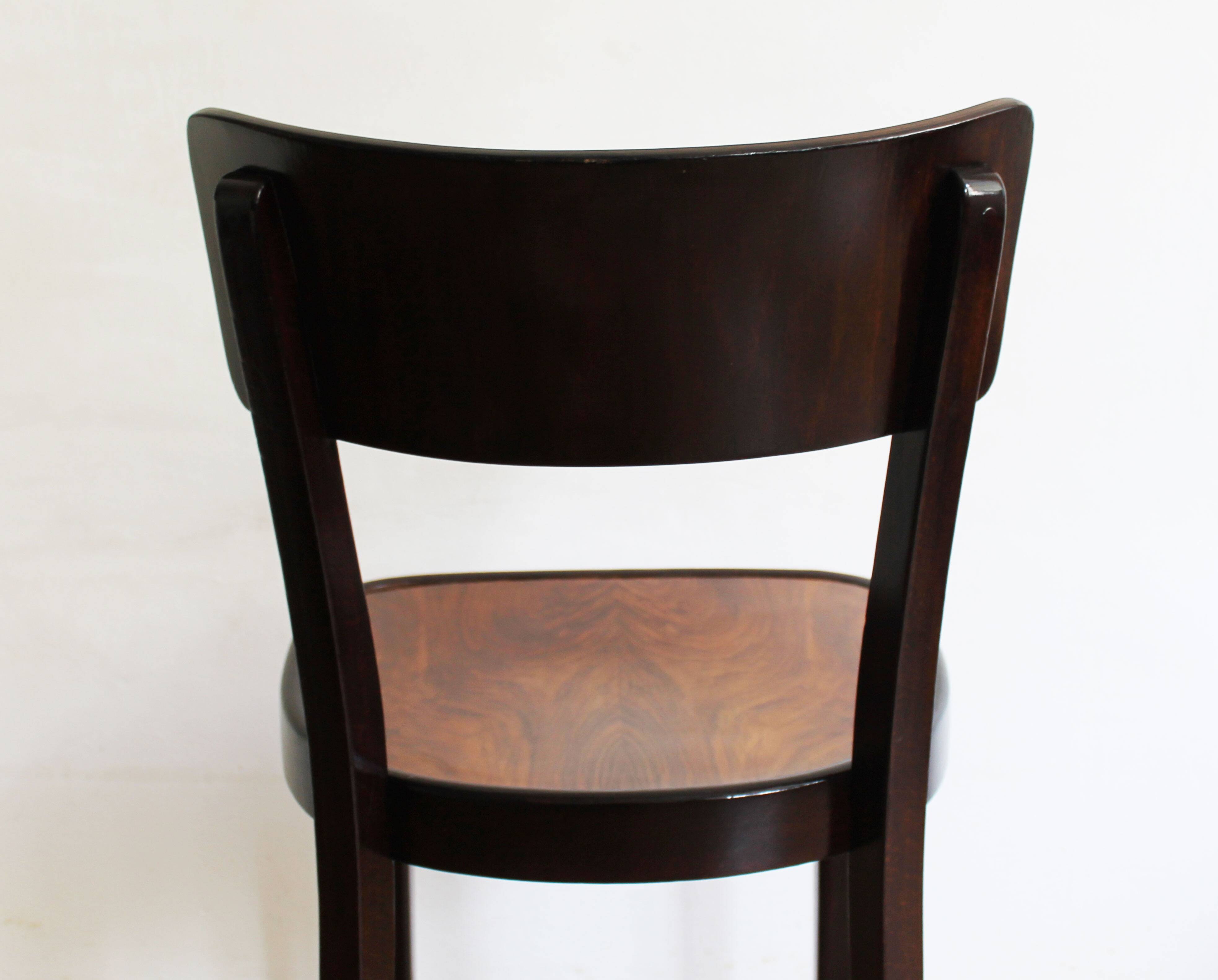 Chaise de salle à manger des années 1930 Modèle A 524 3/4 par Thonet