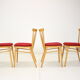 Set of four dining chairs/Tatra Pravenec, 1970's.
