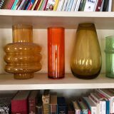 Vase moderne verre jaune