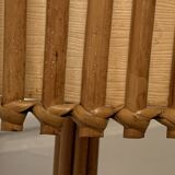 Rattan tripod lamp 1950 H47