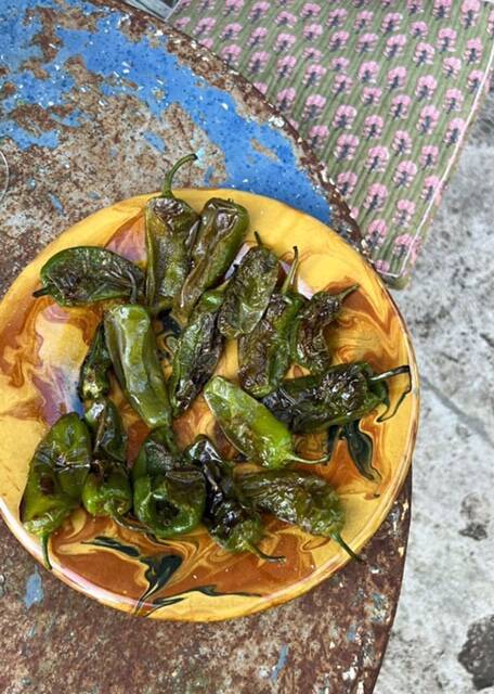 Dish on foot, glazed Provençal ceramic