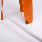 Voss Belysning Orange Enamel table lamps 1950s Denmark