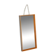 Wooden Japandi Scandinavian mirror from the 70s, minimalist mirror.