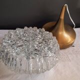 Brass and glass ceiling light