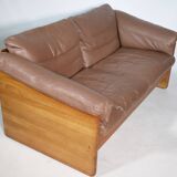 Teak Solid Wood Leather Danish Design by Mikael Laursen, 1970s