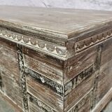 Banc - coffre en teck birman