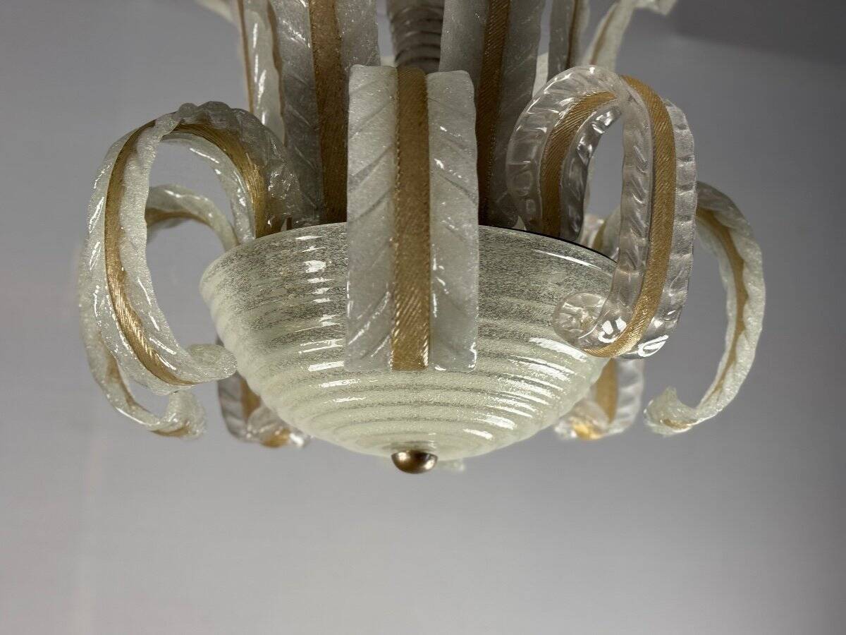 Venetian Murano Glass Chandelier by Barovier Circa 1940