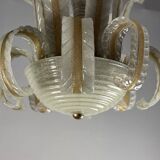Lustre Vénitien En Verre De Murano Par Barovier Vers 1940