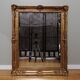 Wooden mirror and gilded stucco style Restoration height 94cm