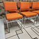 Lot de 8 chaises fauteuil 1970"
