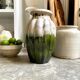 W. Germany vase in brown and green glazed ceramic