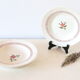 Set of 4 hollow plates Sarreguemines Armelle pattern, vintage