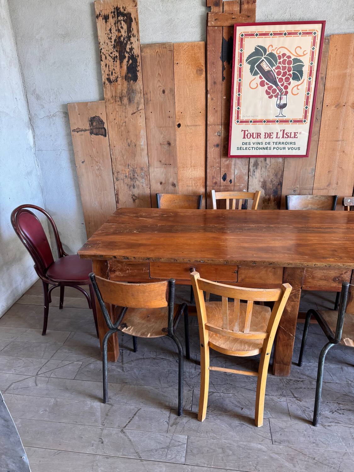 Farmhouse table for 10 people