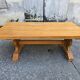 Large monastery table in solid oak – French handcrafted.