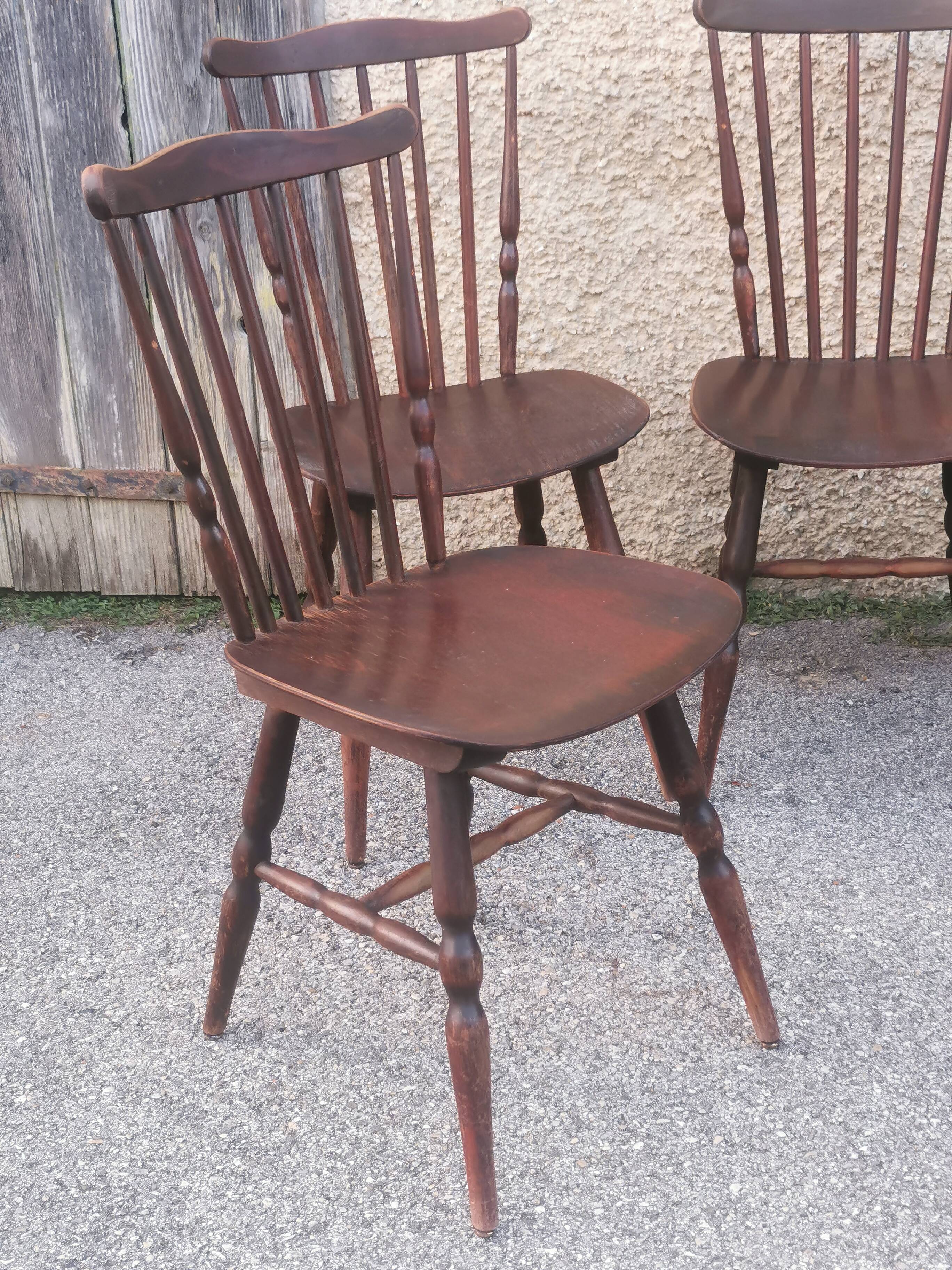 Serie de 6 chaises baumann "modèle tacoma'