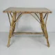 Side table / coffee table in rattan and bamboo, 1960s
