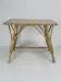 Side table / coffee table in rattan and bamboo, 1960s