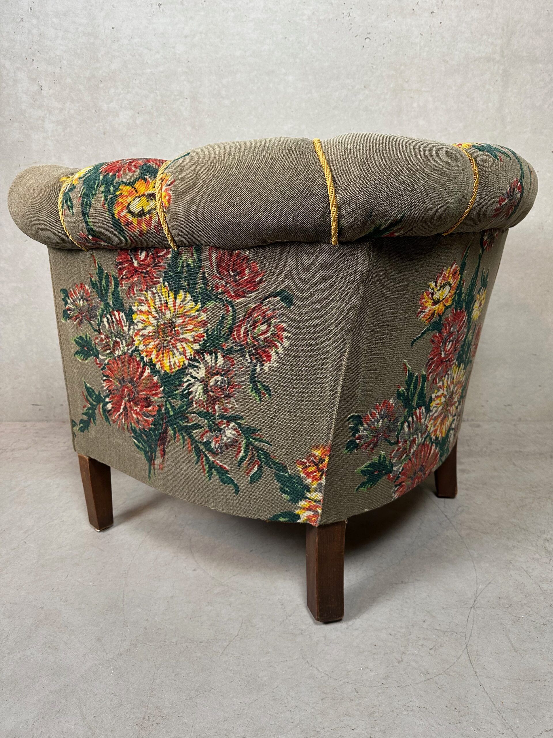 Fauteuil botanique vintage