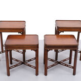 Tables d’appoint en acajou Bevan Funnell Angleterre, années 1960
