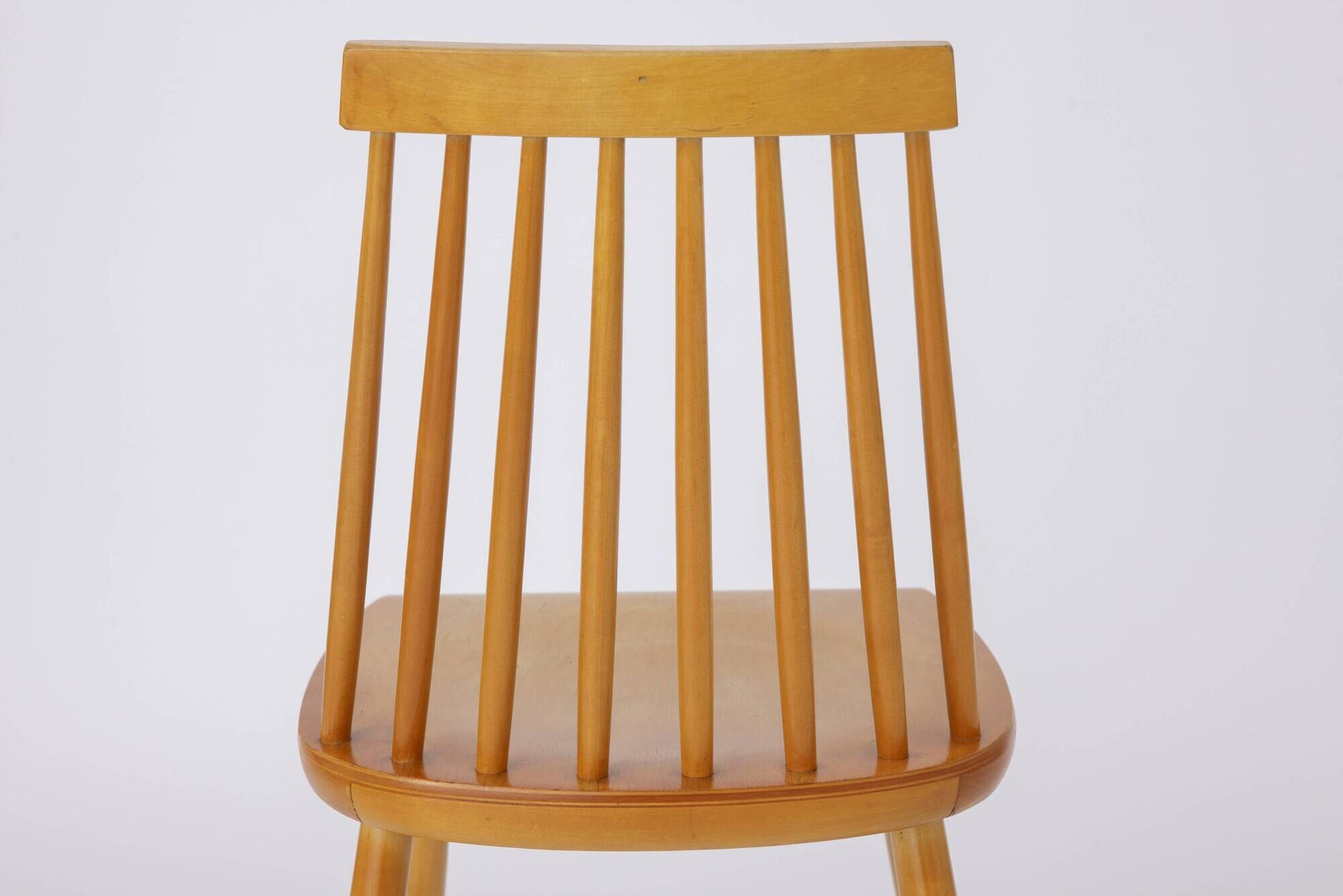 1 of 2 Yngve Ekström "Pinocchio" Dining Chair – Swedish Beechwood, 1960s