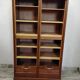Double curtain cabinet