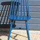 2 blue Tapiovaara style chairs