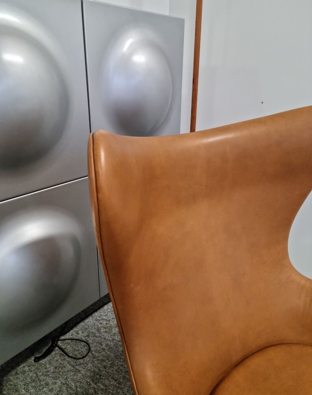 Pair Arne Jacobsen Egg chair by Fritz Hansen