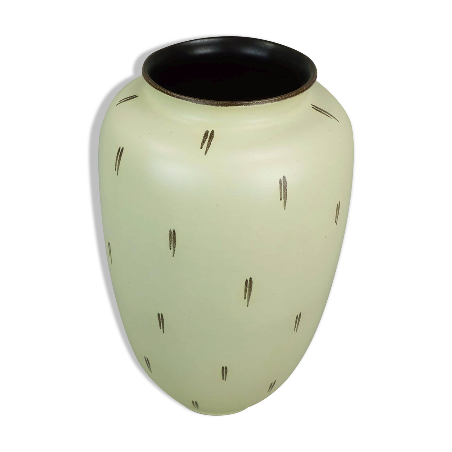 large mid century ceramic FLOOR VASE 1950s fritz van daalen, model 81/10A