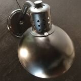 Large black Aluminor desk lamp made in France vintage 1970