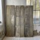 Trio of shutters louvers patina blue gray