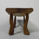 Vintage oak stump stool, 1960s