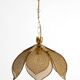 Beautiful rare 1980s Regency floral design brass ceiling lamp