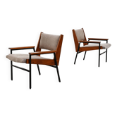 2 fauteuils modernistes, années 1950
