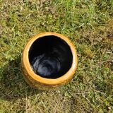Scandinavian majolica ceramic vase / planter