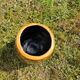 Scandinavian majolica ceramic vase / planter