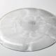 Large Platter Fleur, Vintage Decorative Clear Plate / Arcoroc / France