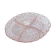 Aperitif servant in pink glass, embossed patterns, vintage