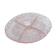 Aperitif servant in pink glass, embossed patterns, vintage
