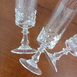 Set of 7 champagne flutes