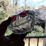 Ancienne bonbonnière et flacon art déco en cristal Henkel