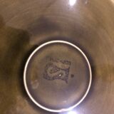 Lot de 5 assiettes vintage poisson vert