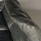 Two seater Maralunga Sofa in Black Leather for Cassina. 1970s