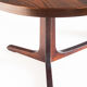 Vintage elm wood table with two extensions, France 1970